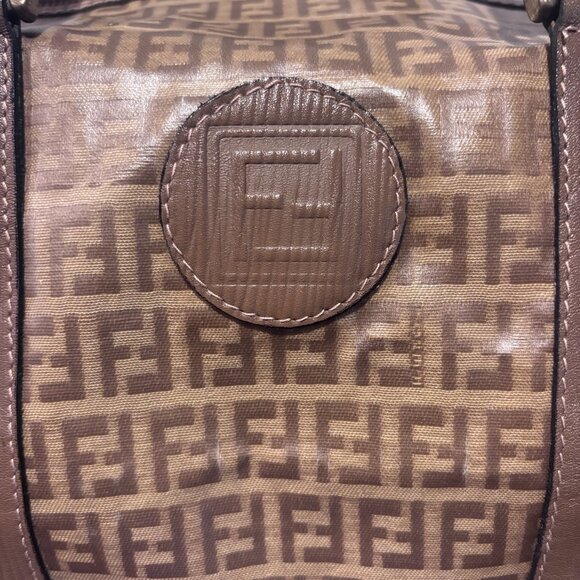 Fendi Crystal Canvas FF Zucca Boston / Duffle Bag - Picture 5 of 10